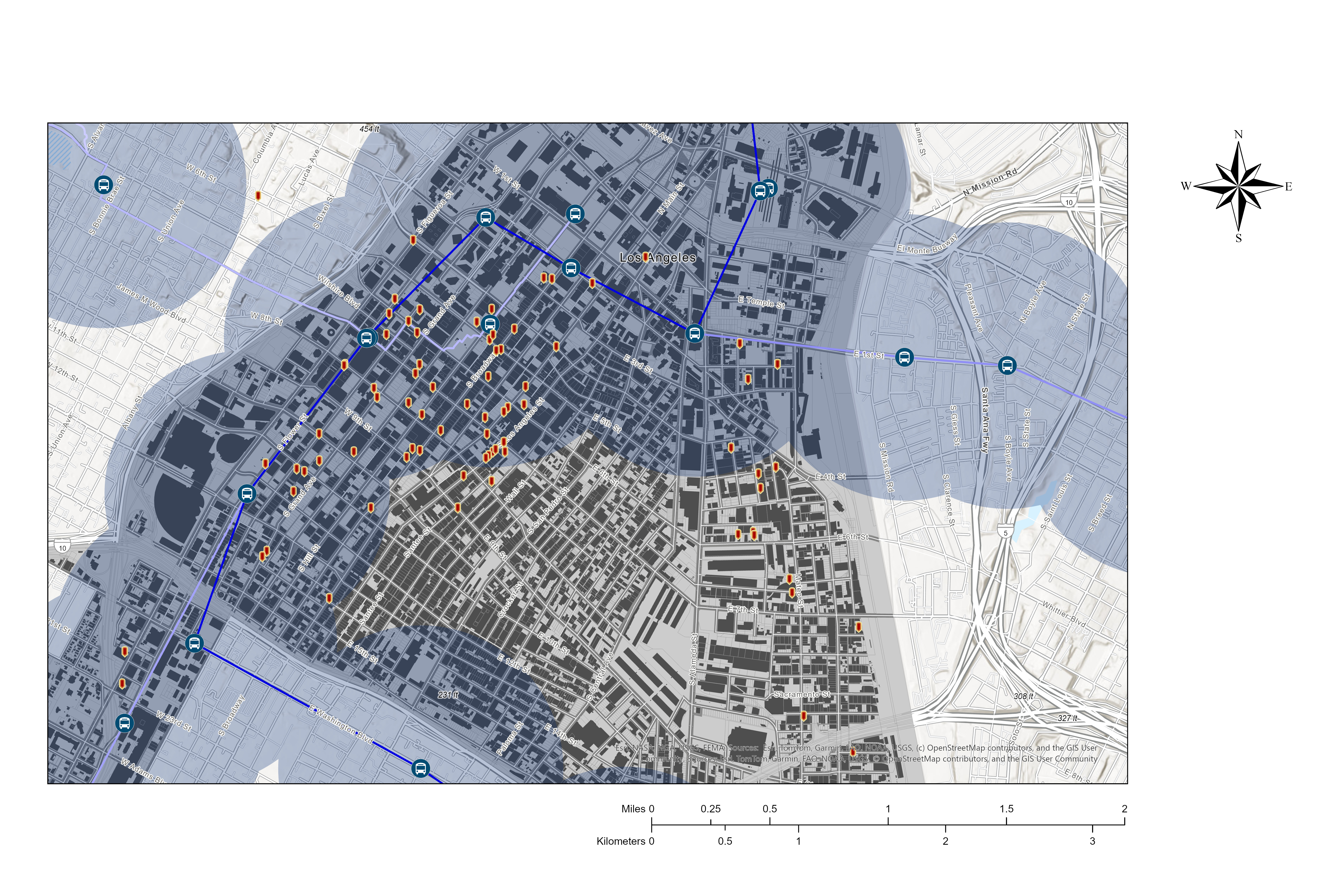 Metro buffers and ARO overlap